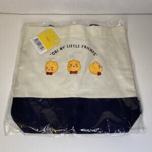 KakaoTalk Little Friends Ryan Tote Bag – Approx 13"x12" – NEW w/ Tag in Plastic